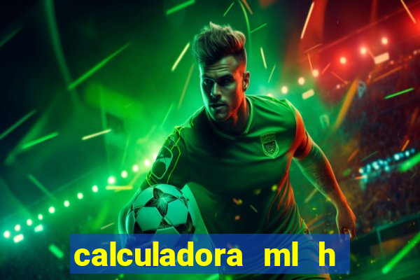 calculadora ml h para mcg kg min